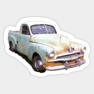 The rusty Holden FJ Ute. Sticker